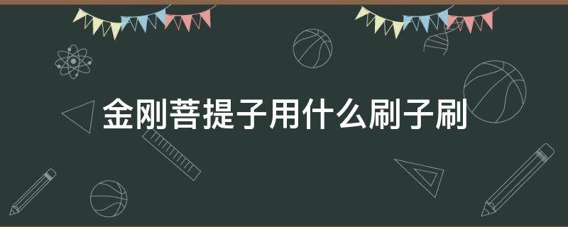 金刚菩提子用什么刷子刷 新金刚菩提用什么刷子