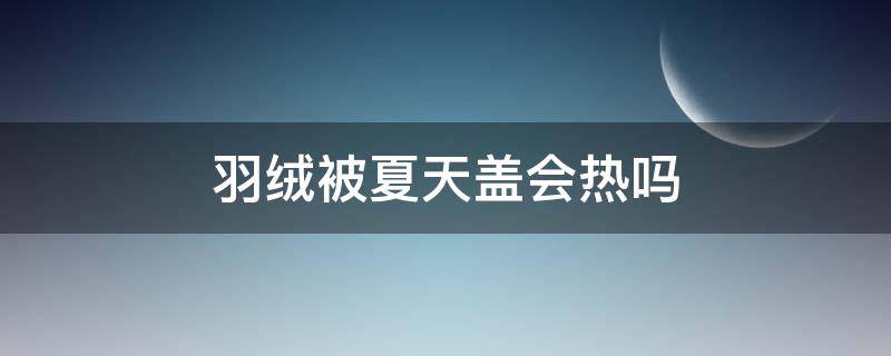 羽绒被夏天盖会热吗（羽绒被夏天盖为什么不热）
