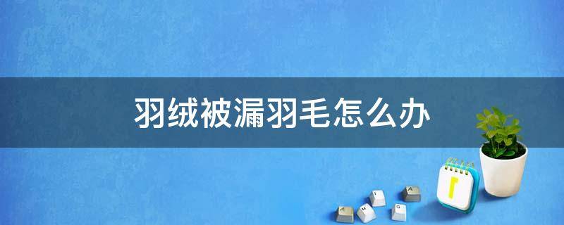 羽绒被漏羽毛怎么办 羽绒被漏羽绒怎么办