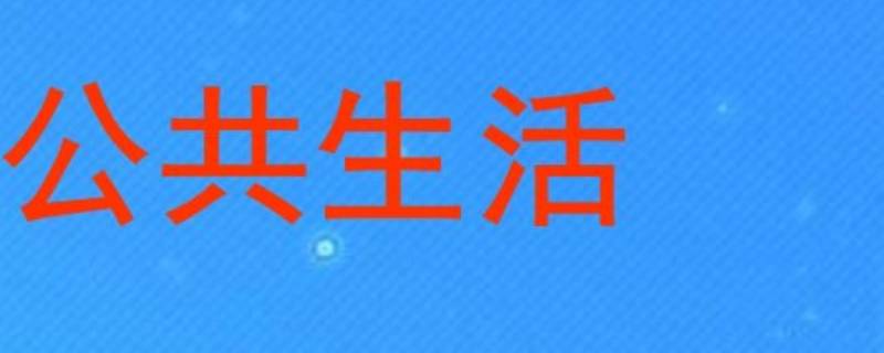 公共生活与私人生活的区别 公共生活与私生活相比