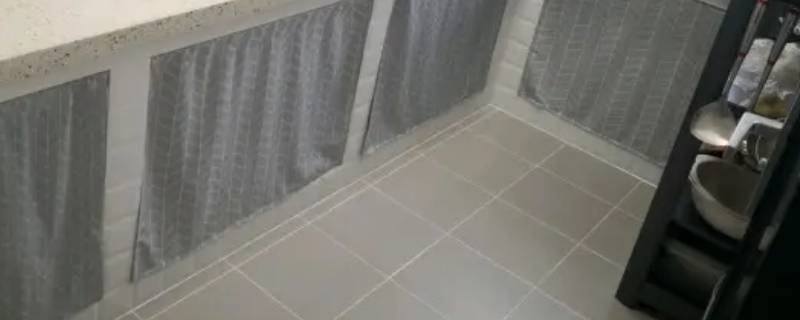 厨房大砖怎么做斜水
