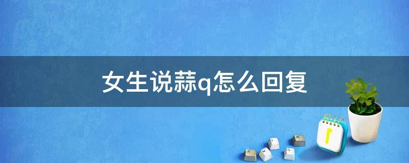 女生说蒜q怎么回复