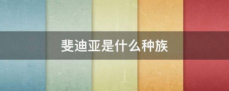 斐迪亚是什么种族 迪迦是什么种族