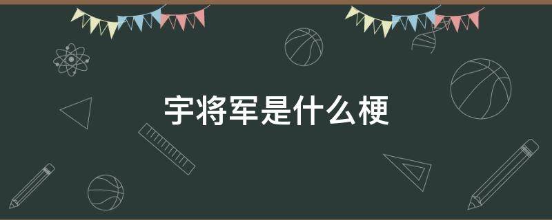 宇将军是什么梗