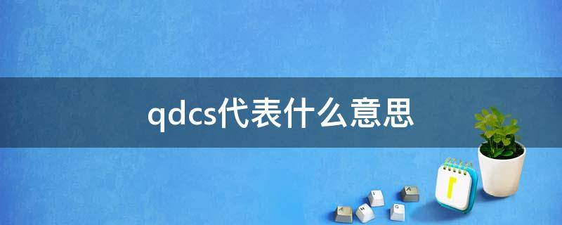 qdcs代表什么意思（qws是什么意思）