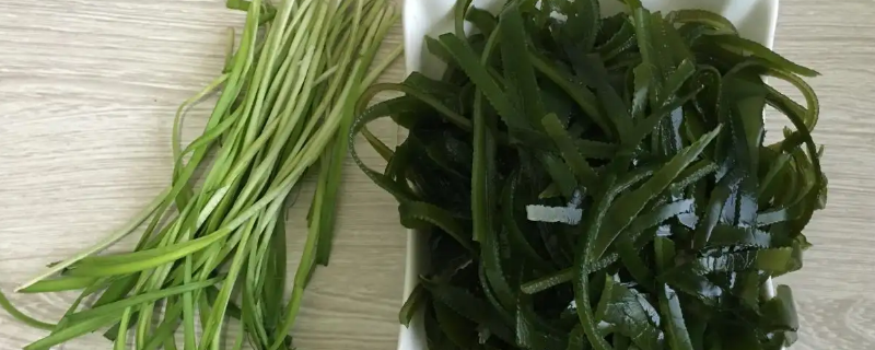 海带韭菜基围虾 基围虾和海带